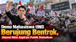 Demo Mahasiswa UNG Berujung Bentrok, Aliansi Nilai Aspirasi Publik Diabaikan