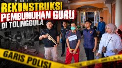Rekonstruksi Pembunuhan Guru di Tolinggula Digelar, Polisi Ungkap Motif Cemburu dan Segera Limpahkan Berkas ke Jaksa