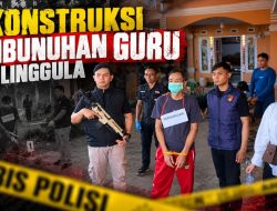 Rekonstruksi Pembunuhan Guru di Tolinggula Digelar, Polisi Ungkap Motif Cemburu dan Segera Limpahkan Berkas ke Jaksa