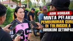 Adik Korban Minta Pelaku Pembunuhan Guru di Tolinggula Dihukum Setimpal
