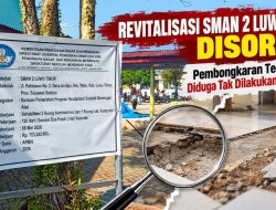 Revitalisasi SMAN 2 Luwu Timur Disorot, Metode Pengerjaan Lantai Dipertanyakan