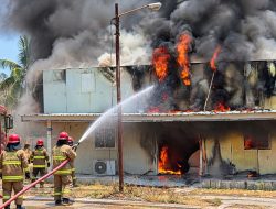Mess Dokter Internsip RSUD ZUS Gorontalo Utara Terbakar, Damkar Berhasil Cegah Api Merembet
